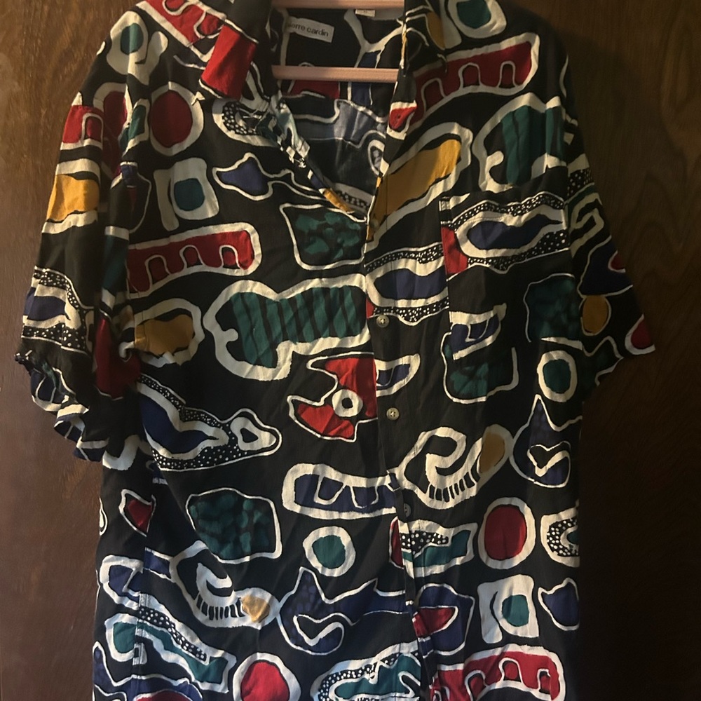 Pierre Cardin Multicolor Abstract Shirt